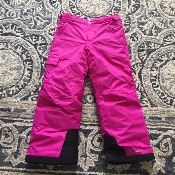 Columbia Youth Chillee Snow Bib Pants SMALL 8 KIDS WATERPROOF